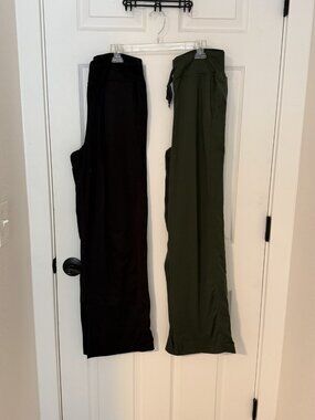 Senita Athletics Time Out Pants Set of 2 Black and Green Size M